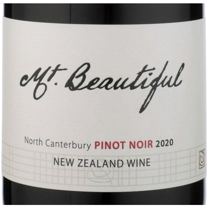 Mt. Beautiful Pinot Noir North Canterbury 2020 - 750ML - Front Label