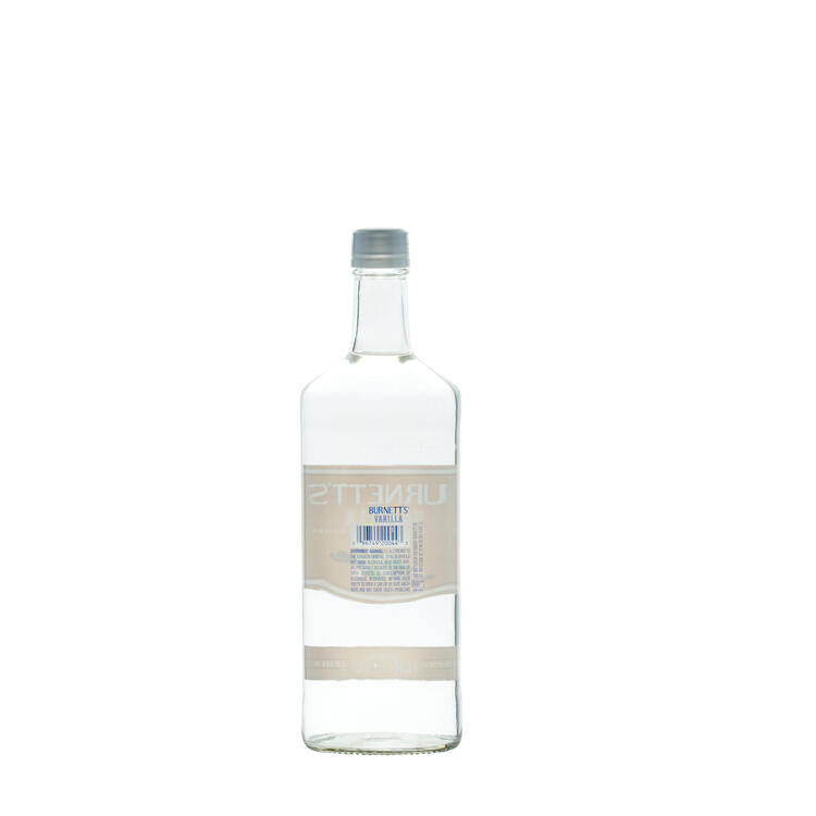 Burnett's Vanilla Flavored Vodka 60 - 750ML - Back Label