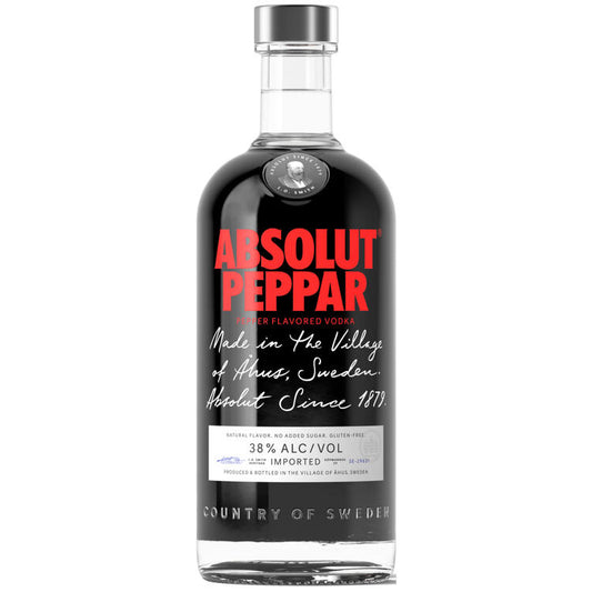 Absolut Chili Pepper Flavored Vodka Peppar 76 - 750ML - Front
