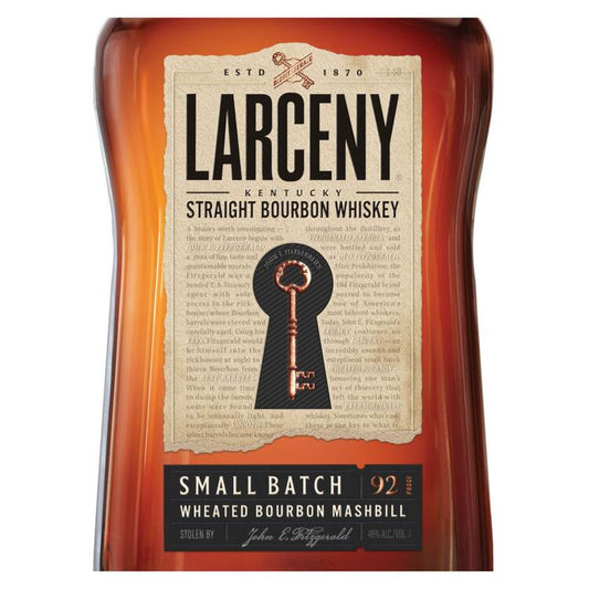 Larceny Bourbon Small Batch 92 - 1.75L - Front Label