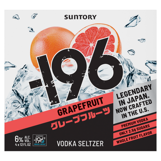 -196 Grapefruit Vodka Soda & Grapefruit Cocktail 12 - 355ML