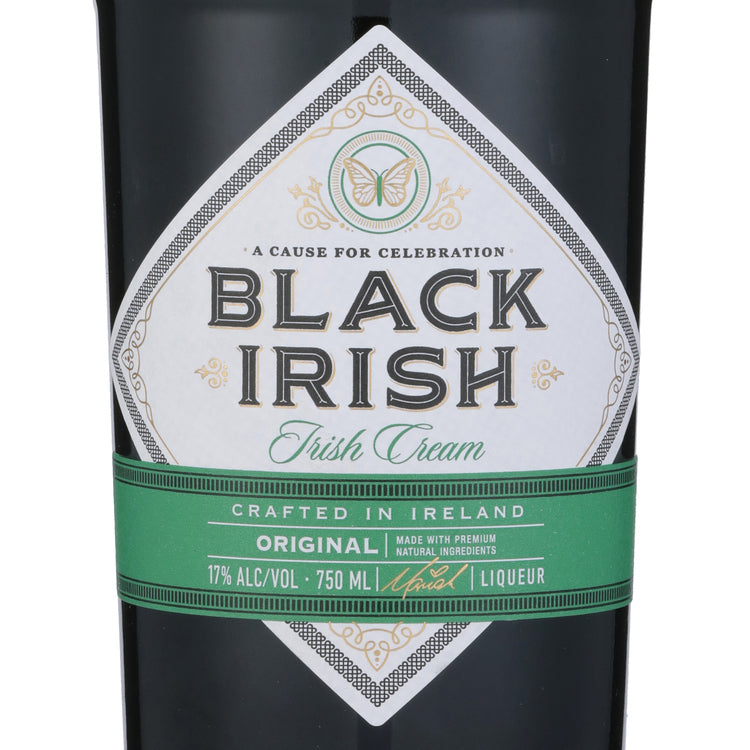 Black Irish Cream Liqueur Irish Cream 34 - 750ML - Front Label