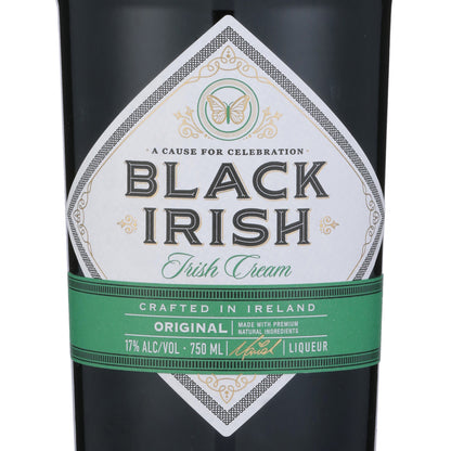 Black Irish Cream Liqueur Irish Cream 34 - 750ML - Front Label
