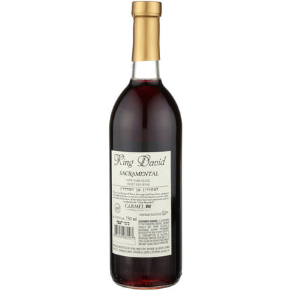 King David Sacramental Wine - 750ML - Back
