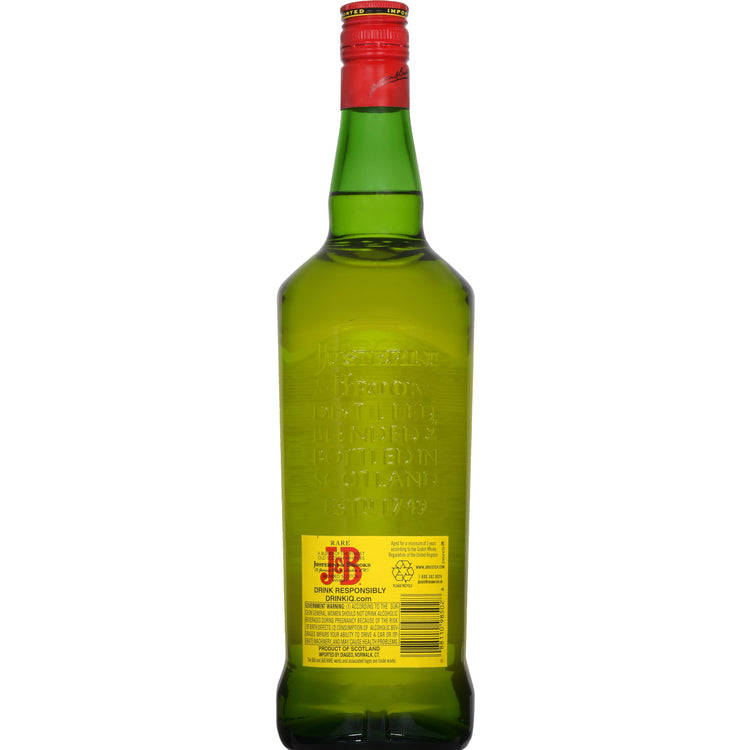 J&B Blended Scotch Rare 80 - 1.0L - Back