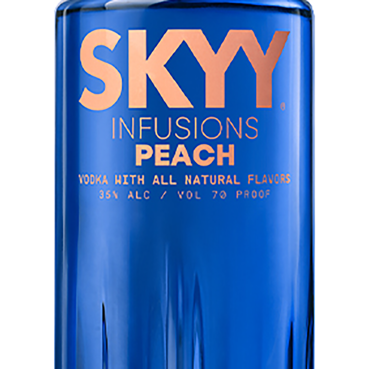 Skyy Peach Flavored Vodka Infusions 70 - 750ML - Front Label