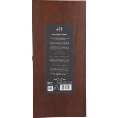 Glengoyne Single Malt Scotch Limited Release 30 Yr 93.6 Wood Box - 750ML - Back
