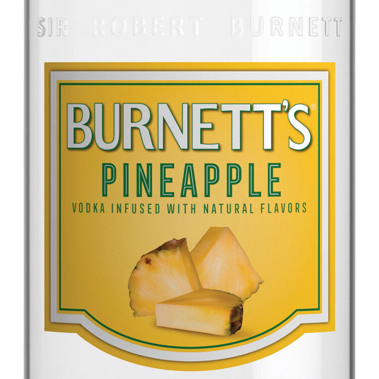 Burnett's Pineapple Flavored Vodka 60 - 750ML - Front Label