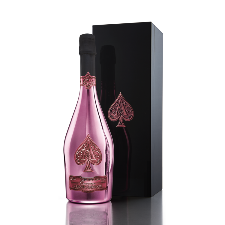 Armand De Brignac Champagne Brut Rose W/ Wooden Gift Box - 750ML