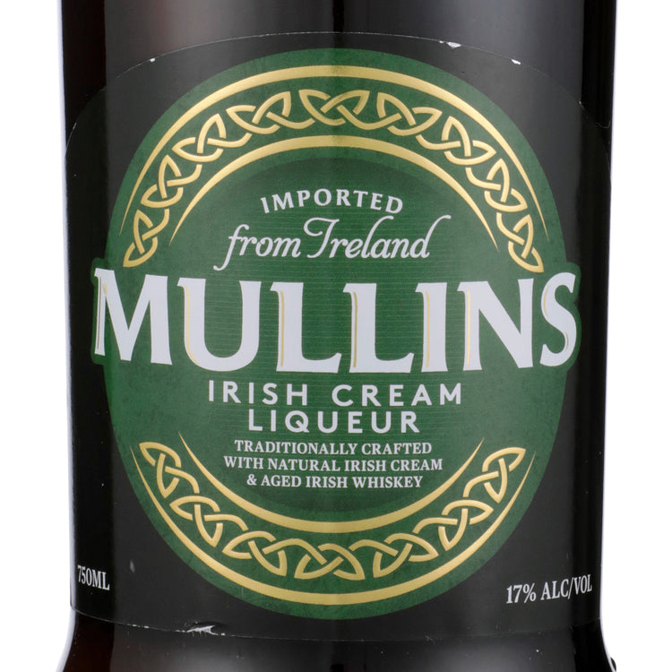 Mullins Irish Cream Liqueur 34 - 750ML - Front Label