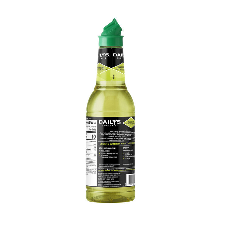 Daily's Lime Juice - 1.0L - Back