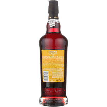 Sandeman Porto Tawny 10 Yr - 750ML - Back