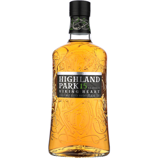 Highland Park Single Malt Scotch Viking Heart 15 Yr 88 - 750ML - Front
