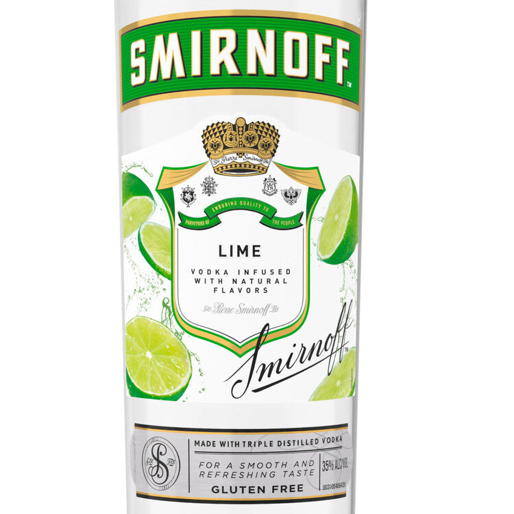 Smirnoff Lime Flavored Vodka 60 - 750ML