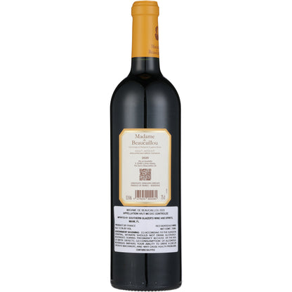 Madame De Beaucaillou Haut Medoc 2020 - 750ML - Back