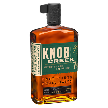 Knob Creek Straight Rye Whiskey Small Batch 7 Yr 100 - 1.75L - Front Label