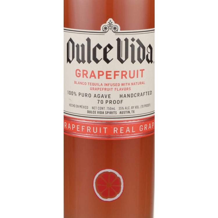 Dulce Vida Grapefruit Flavored Tequila 70 - 750ML - Front Label