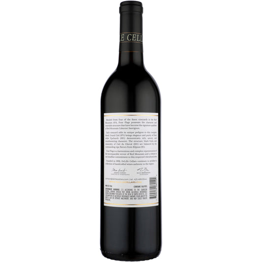 Delille Cellars Cabernet Sauvignon Four Flags Red Mountain 2021 - 750ML - Back