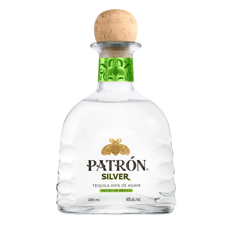 Patron Tequila Silver 80 - 200ML - Front