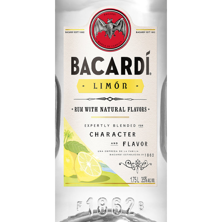 Bacardi Citrus Flavored Rum Limon 70 - 1.75L - Front Label
