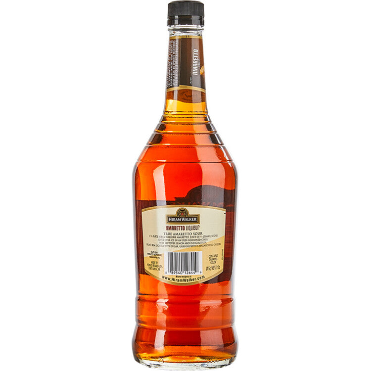 Hiram Walker Amaretto 50 - 1.0L - Back