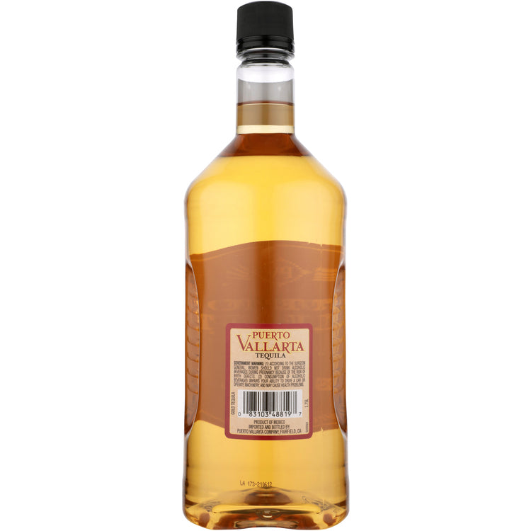Puerto Vallarta Tequila Gold 80 - 1.75L - Back