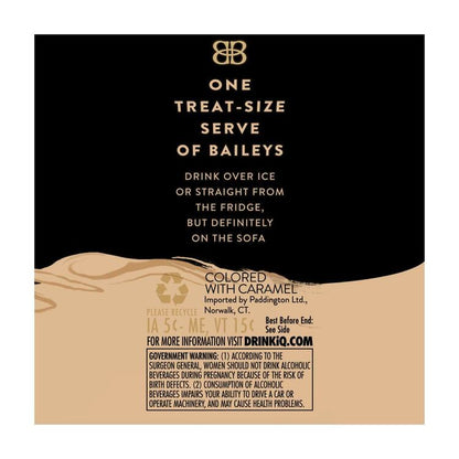 Baileys Irish Cream Liqueur The Original 34 - 100ML - Back Label