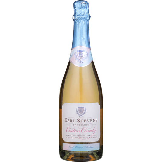 Earl Stevens Sparkling Cotton Candy Flavored Wine - 750ML - Front