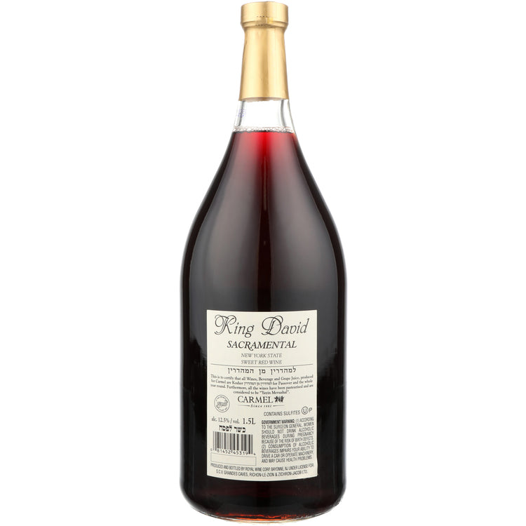 King David Sacramental Wine - 1.5L - Back