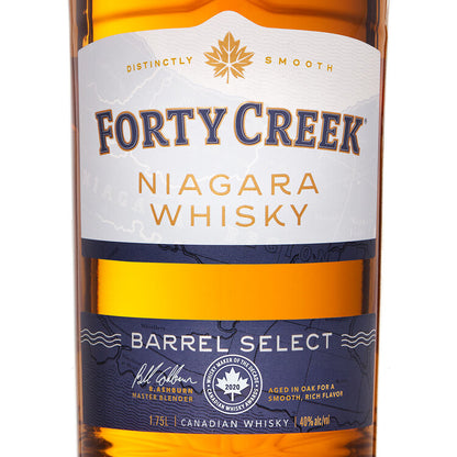 Forty Creek Canadian Whisky Barrel Select 80 - 1.75L - Front Label