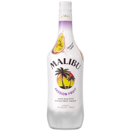 Malibu Passion Fruit Flavored Rum 42 - 750ML - Front