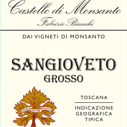 Castello Di Monsanto Sangioveto Grosso Di Toscana Fabrizio Bianchi 201 - 750ML