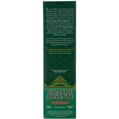 Grande Absente Absinthe Originale 138 W/ Absinthe Spoon - 750ML - Back