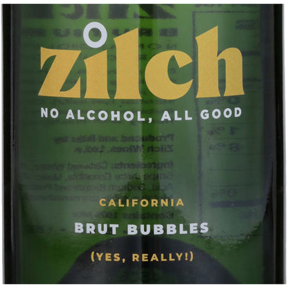Zilch Sparkling White California Non Alcoholic - 750ML - Front Label