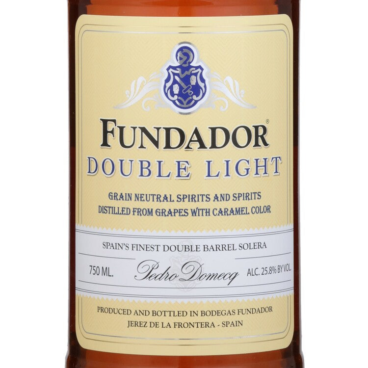Fundador Brandy De Jerez Solera Double Light 51.6 - 750ML - Front Label