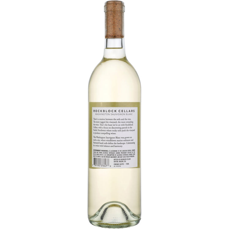 Rockblock Sauvignon Blanc Washington - 750ML - Back