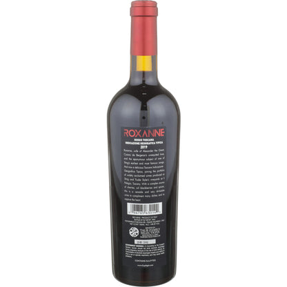 Il Palagio Toscana Rosso Roxanne 2019 - 750ML - Back