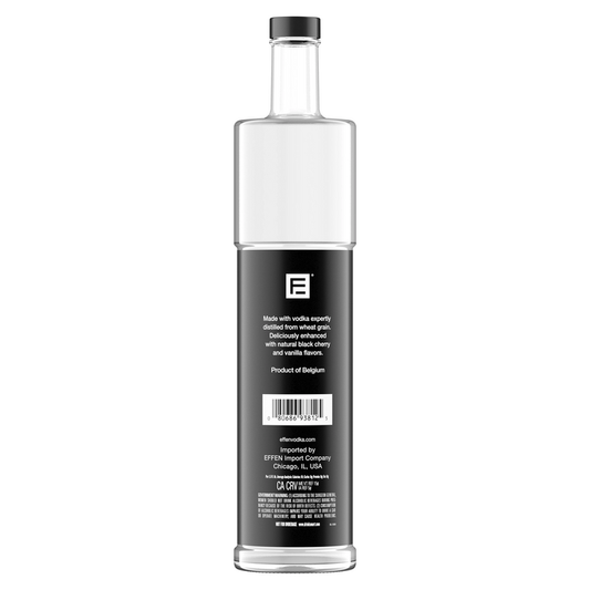 Effen Black Cherry Flavored Vodka 75 - 750ML - Back