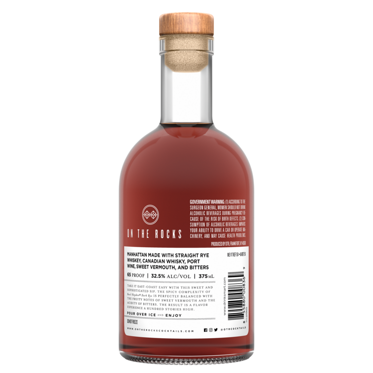 Otr-On The Rocks The Manhattan 65 - 375ML - Back