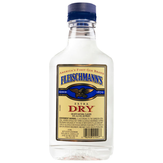 Fleischmann's Extra Dry Gin 80 - 200ML - Front