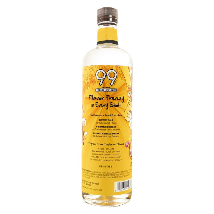 99 Brand Butterscotch Schnapps 99 - 750ML - Back