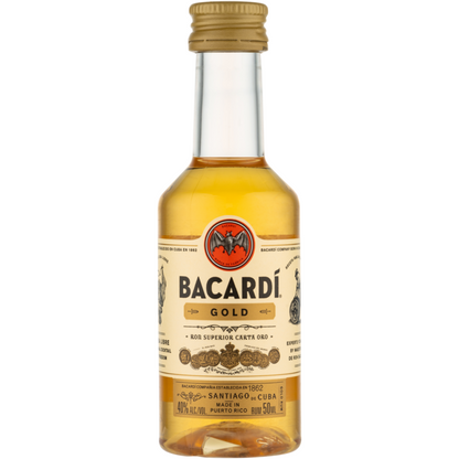 Bacardi Gold Rum 80 - 50ML - Front
