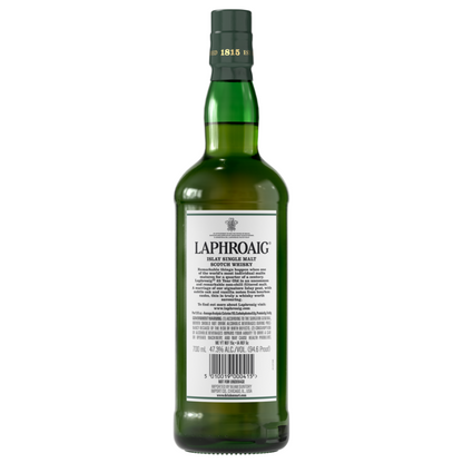 Laphroaig Single Malt Scotch Cask Strength 25 Yr 94.6 - 700ML - Back