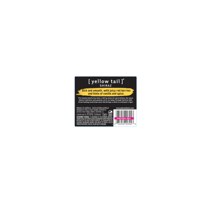 Yellow Tail Shiraz South Eastern Australia - 1.5L