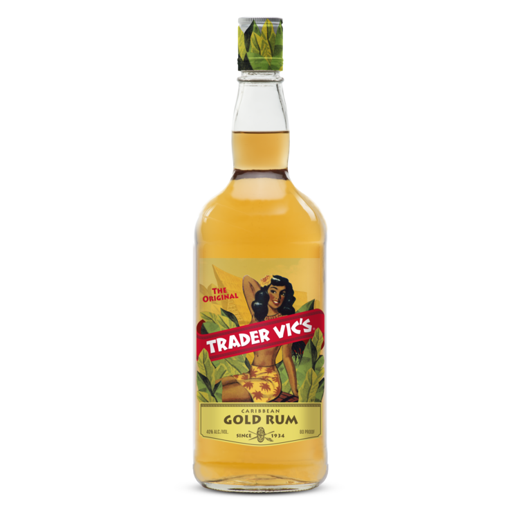 Trader Vic's Gold Rum 80 - 1.0L - Front