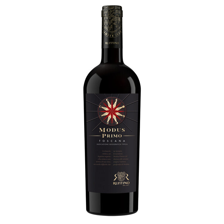 Ruffino Toscana Rosso Modus Primo 2019 Wood Box - 750ML - Front