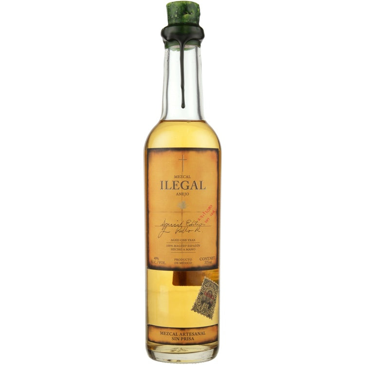 Ilegal Mezcal Anejo 80 - 375ML - Front