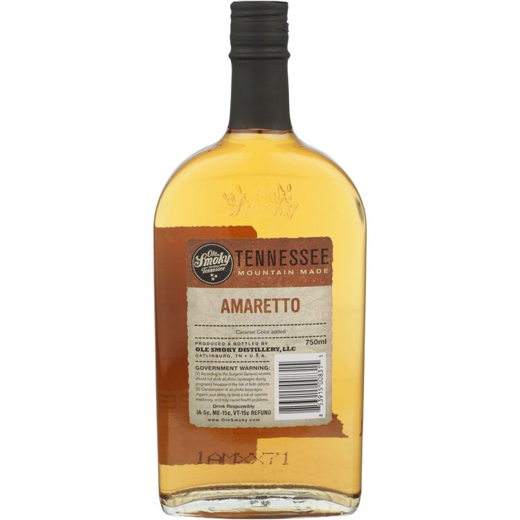 Ole Smoky Amaretto Flavored Whiskey 56 - 750ML - Back