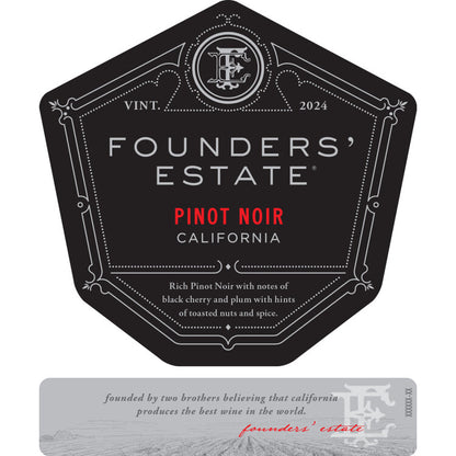 Beringer Founders' Estate Pinot Noir Founders' Estate International - 750ML - Front Label