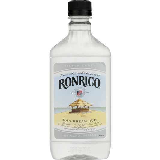Ronrico Light Rum Silver Label 80 - 375ML - Front